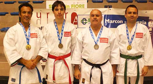 Campionati italiani AICS - Lignano (UD), 2010 - Medaglia d'oro: Gonzales, Bertaglia - Medaglia d'argento: Facchini, Pajalich